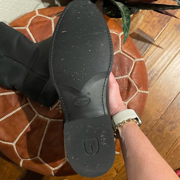 Tecovas men’s leather cowboy boots size 10 1/2 black - Picture 4 of 8